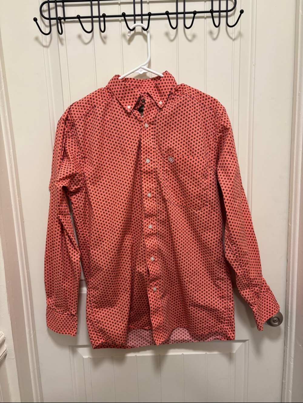 Men's Pink Ariat Button Down